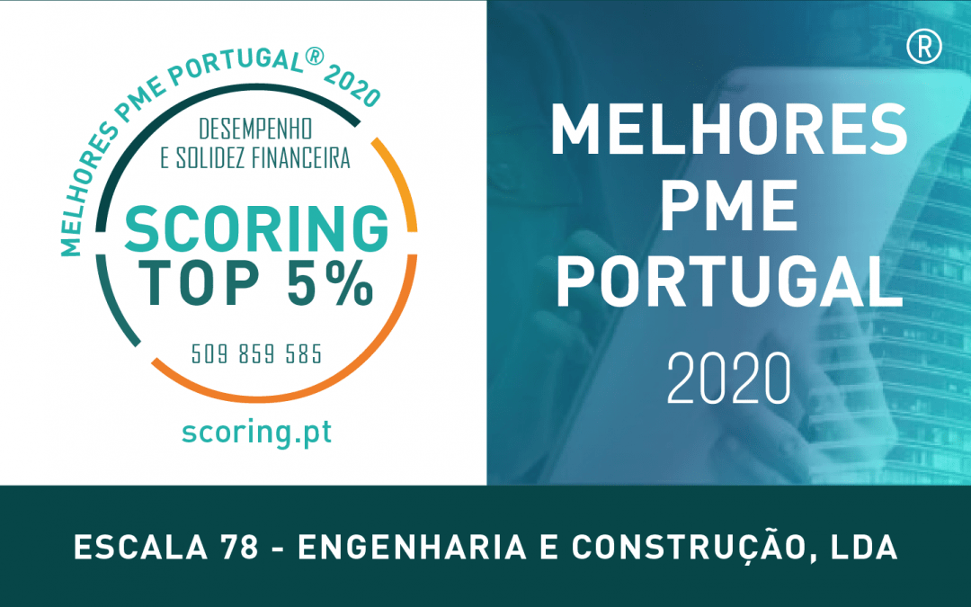 Escala78, empresa de construção de Braga no Top 5% das melhores PME de Portugal 2020